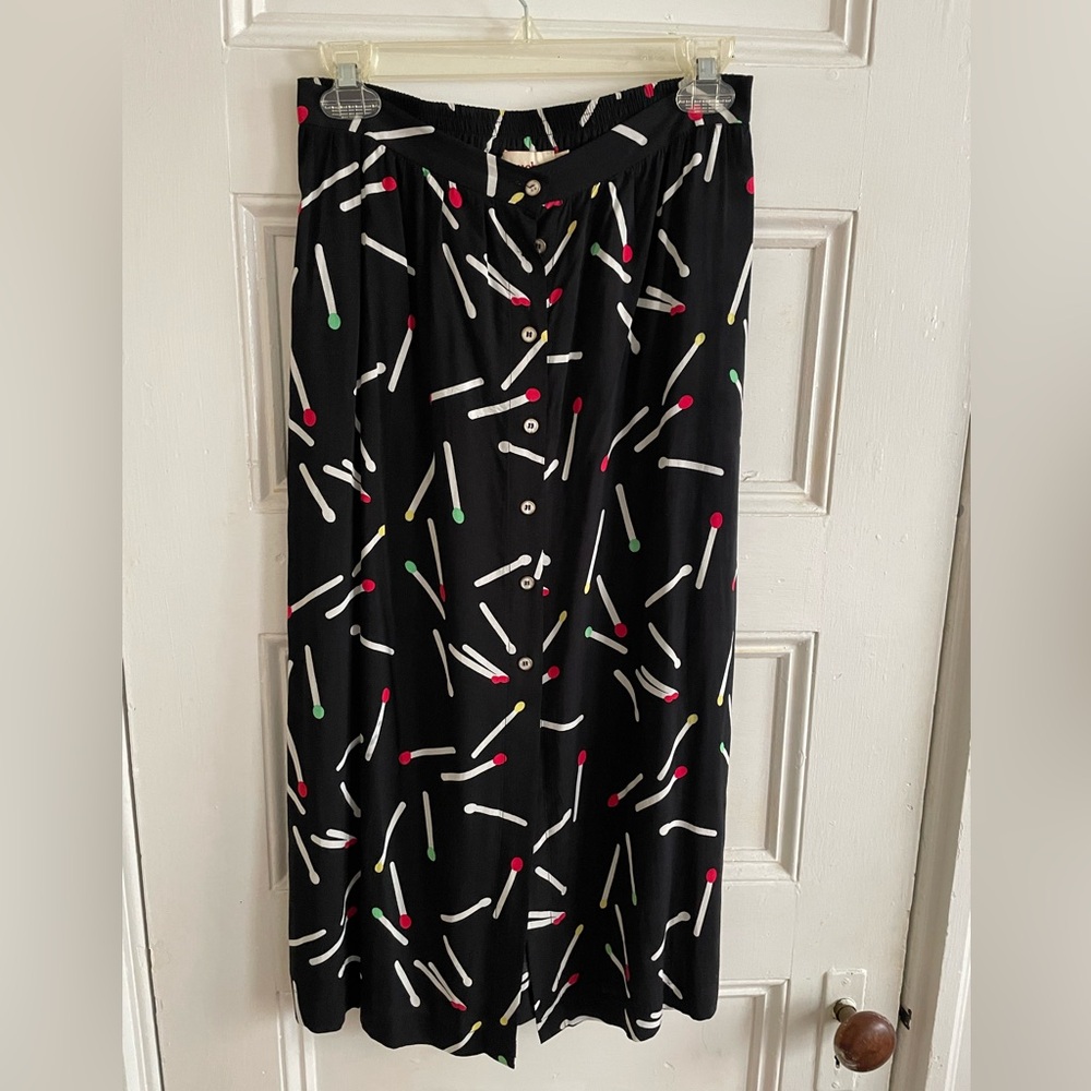 Louche matchstick midi skirt, US4